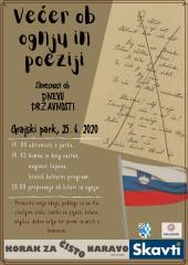 Večer ob ognju in poeziji